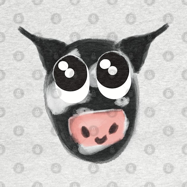 Cute Cartoon Cow by Jennggaa